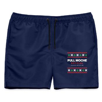 Hässlicher offizieller Weihnachtspullover – humorvoller Sweatshirt - Männer Badeshorts - Navy - Vorne - AI Model Male 178 light (178cm)
