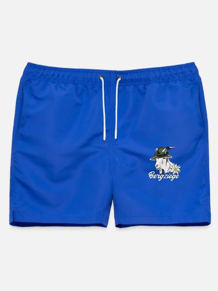 Bergziege Klettern Edelweiß Bergtour Geschenk - Männer Badeshorts - Royalblau