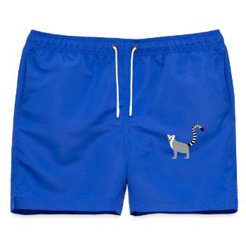 Katta Catta Lemur Lemuren Kattas Affe - Männer Badeshorts - Royalblau - Vorne - AI Model Male 178 light (178cm)