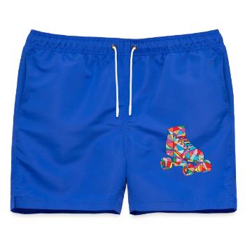 Rollschuh Mädchen Roller Skating Kinder Rollschuhe - Männer Badeshorts - Royalblau - Vorne - AI Model Male 178 light (178cm)