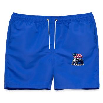 Amerikanischer Offroad-Motor - Männer Badeshorts - Royalblau - Vorne - AI Model Male 178 light (178cm)