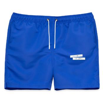 heit geh i auf Lepschi. heute gehe ich auf Lepschi - Männer Badeshorts - Royalblau - Vorne - AI Model Male 178 light (178cm)