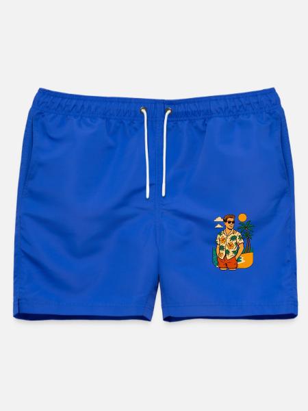 BeachBoy - Männer Badeshorts - Royalblau