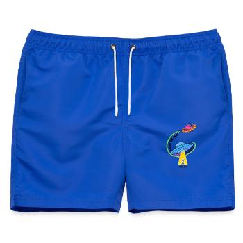 Take me to my home planet -ADHD - Männer Badeshorts - Royalblau - Vorne - AI Model Male 178 light (178cm)