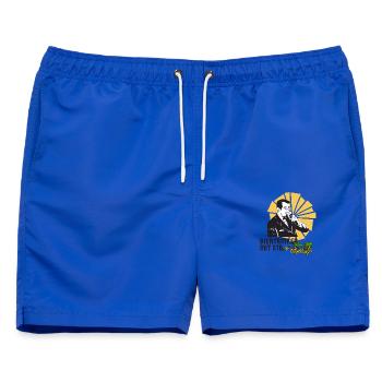 Biertrinker mit Stil - Männer Badeshorts - Royalblau - Vorne - AI Model Male 178 light (178cm)