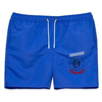 Ein Allradfahrer muss tun - 4x4 Allterrain - Männer Badeshorts - Royalblau - Vorne - AI Model Male 178 light (178cm)