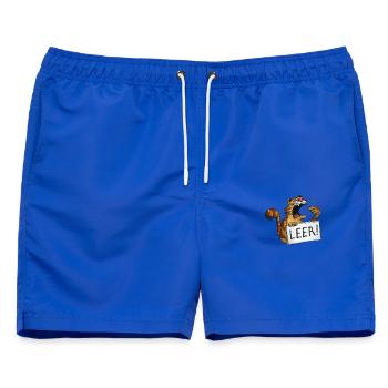 hungrige Katze (leer) - Männer Badeshorts - Royalblau - Vorne - AI Model Male 178 light (178cm)