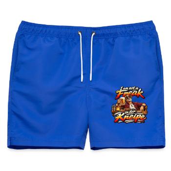 Kneipenheld mit Bierliebhaber-Style - Männer Badeshorts - Royalblau - Vorne - AI Model Male 178 light (178cm)
