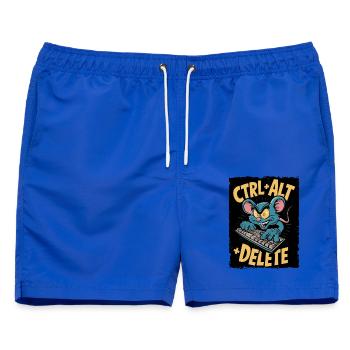 Strg Alt Entf Tastatur Maus Humor - Männer Badeshorts - Royalblau - Vorne - AI Model Male 178 light (178cm)