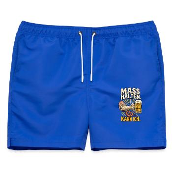 Maß halten Kann ich - Männer Badeshorts - Royalblau - Vorne - AI Model Male 178 light (178cm)