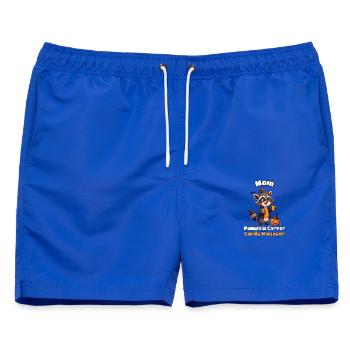 Mom: Pumpkin Carver, Candy Manager - Männer Badeshorts - Royalblau - Vorne - AI Model Male 178 light (178cm)