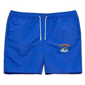Lustiger Sport Pinguin - Männer Badeshorts - Royalblau - Vorne - AI Model Male 178 light (178cm)