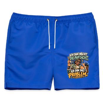 Ich bin Das Problem Aufsicht Meme - Männer Badeshorts - Royalblau - Vorne - AI Model Male 178 light (178cm)