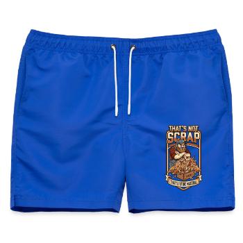 That's Not Scrap: Future Material - Männer Badeshorts - Royalblau - Vorne - AI Model Male 178 light (178cm)