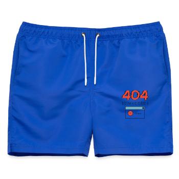 Fehler 404 - Männer Badeshorts - Royalblau - Vorne - AI Model Male 178 light (178cm)