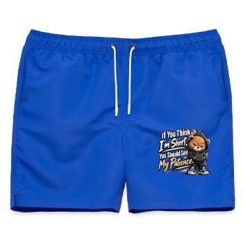 8591be6f-4caa-430e-a4a7-68b3026f15bb - Männer Badeshorts - Royalblau - Vorne - AI Model Male 178 light (178cm)