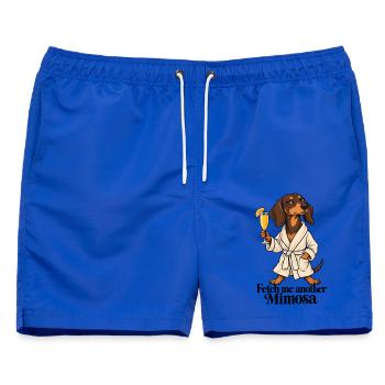 Dachshund Spa Day - Männer Badeshorts - Royalblau - Vorne - AI Model Male 178 light (178cm)