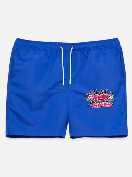 Ich streite nicht – Ich habe einfach recht! - Männer Badeshorts - Royalblau