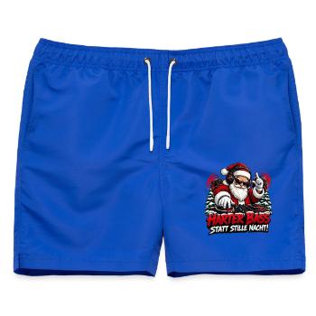Harter Bass Santa Remix - Männer Badeshorts - Royalblau - Vorne - AI Model Male 178 light (178cm)