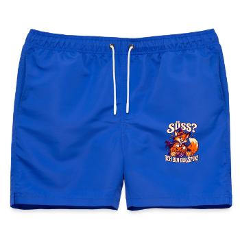 Süß ich bin der Spuk Fuchs - Männer Badeshorts - Royalblau - Vorne - AI Model Male 178 light (178cm)