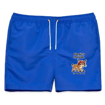 Allergisch gegen Smalltalk Finnland - Männer Badeshorts - Royalblau - Vorne - AI Model Male 178 light (178cm)