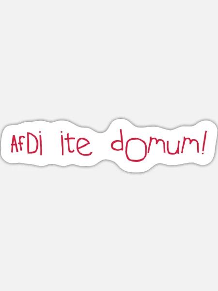 AFD - Sticker Größe XL (35 x 35 cm) - Mattweiß
