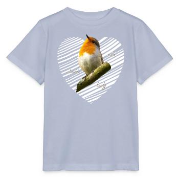 Rotkehlchen süß lieblich - Stanley/Stella Kinder T-Shirt MINI CREATOR  - Lavendel-Violett - Vorne - Braiden (125cm)