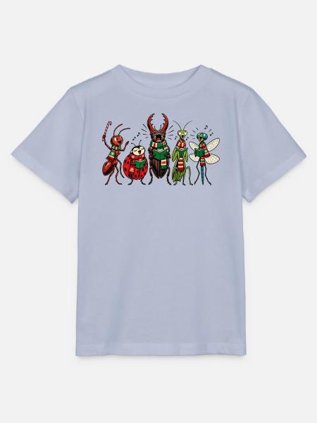 Christmas Bugs – Lustige, festliche Comic-Insektentruppe - Stanley/Stella Kinder T-Shirt MINI CREATOR - Lavendel-Violett