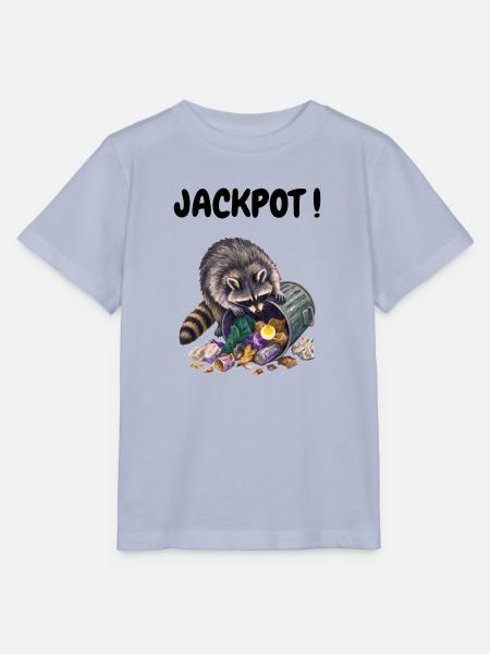 Waschbär, der gefüllte Eier frisst - Stanley/Stella Kinder T-Shirt MINI CREATOR - Lavendel-Violett