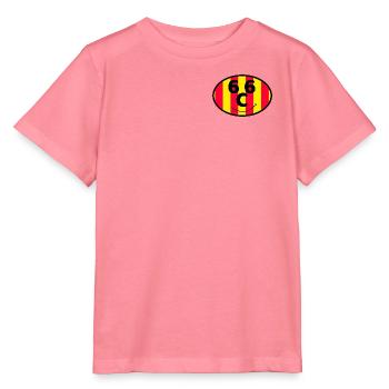 Katalanische Flagge 66 lächelnd rot und gelb - Stanley/Stella Kinder T-Shirt MINI CREATOR  - Pink  - Vorne
