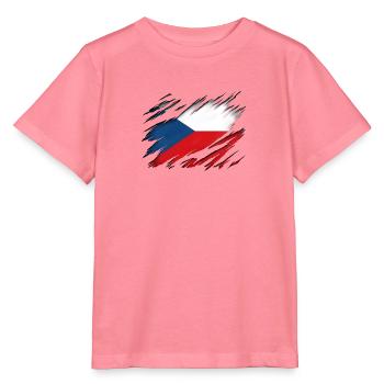 Tschechische Flagge - Stanley/Stella Kinder T-Shirt MINI CREATOR  - Pink  - Vorne