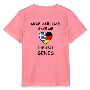 Greece Germany Genes Heart - Stanley/Stella Kinder T-Shirt MINI CREATOR  - Pink  - Vorne