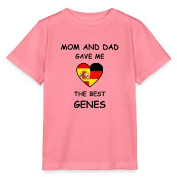 Spain Germany Genes Heart - Stanley/Stella Kinder T-Shirt MINI CREATOR  - Pink  - Vorne