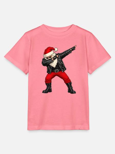 Weichnachten / Weichnachtsmann / Santa Dab - Stanley/Stella Kinder T-Shirt MINI CREATOR  - Pink 