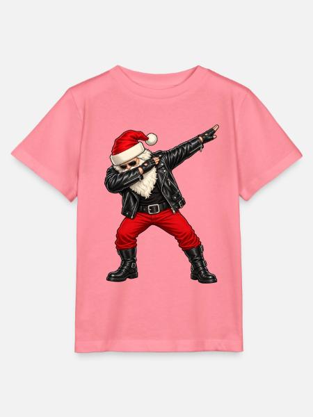 Weichnachten / Weichnachtsmann / Santa Dab - Stanley/Stella Kinder T-Shirt MINI CREATOR - Pink
