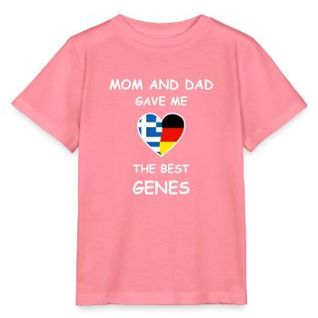 Greece Germany Genes Heart White - Stanley/Stella Kinder T-Shirt MINI CREATOR  - Pink  - Vorne