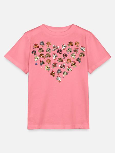 ponys-weihnachten-herz-vektor - Stanley/Stella Kinder T-Shirt MINI CREATOR - Pink