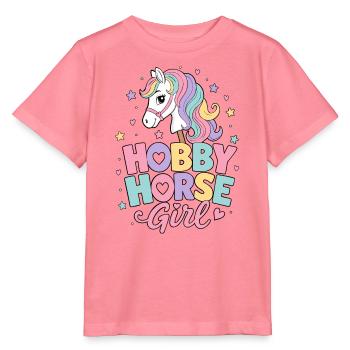 Hobby Horsing Girl Hobby Horse Steckenpferd Sport - Stanley/Stella Kinder T-Shirt MINI CREATOR  - Pink  - Vorne