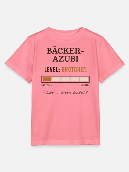 Bäcker Azubi Level Brötchen - Stanley/Stella Kinder T-Shirt MINI CREATOR  - Pink 