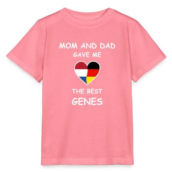 Netherlands Germany Genes Heart White - Stanley/Stella Kinder T-Shirt MINI CREATOR  - Pink  - Vorne