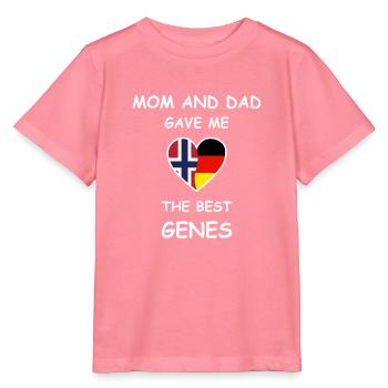 Norwegische Wurzeln & Deutschland - Best Genes - Stanley/Stella Kinder T-Shirt MINI CREATOR  - Pink  - Vorne