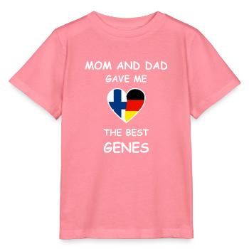 Finnische Wurzeln & Deutschland - Best Genes - Stanley/Stella Kinder T-Shirt MINI CREATOR  - Pink  - Vorne