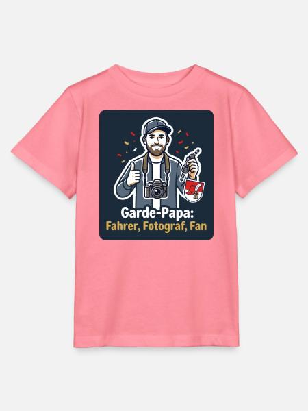 Garde-Papa – Fahrer, Fotograf, Fan - Stanley/Stella Kinder T-Shirt MINI CREATOR - Pink