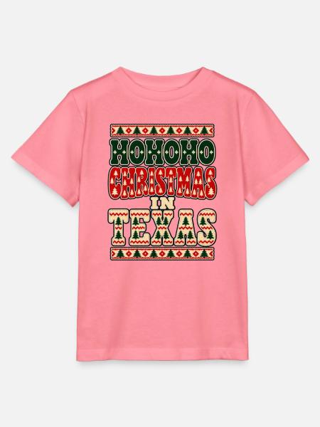 HoHoHo Texas Weihnachten - Stanley/Stella Kinder T-Shirt MINI CREATOR  - Pink 