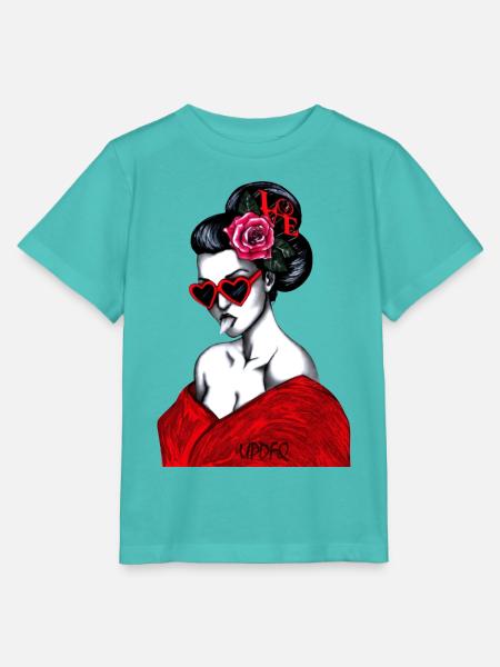 GEISHA - Stanley/Stella Kinder T-Shirt MINI CREATOR  - Poolblau