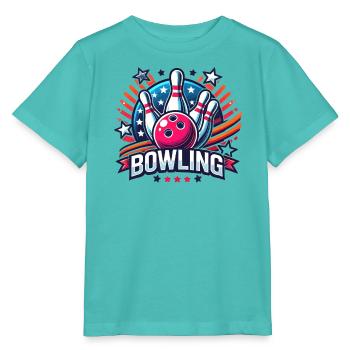 Bowling Logo - Stanley/Stella MINI CREATOR Kids’ T-Shirt - pool blue - Front