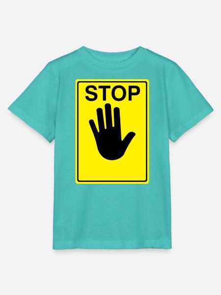 Stop Schild Logo - Stanley/Stella Kinder T-Shirt MINI CREATOR - Poolblau