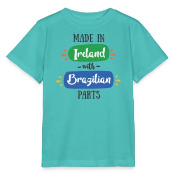 Made in Ireland with Brazilian Parts – Baby & Kids - Stanley/Stella MINI CREATOR Kids’ T-Shirt - pool blue - Front