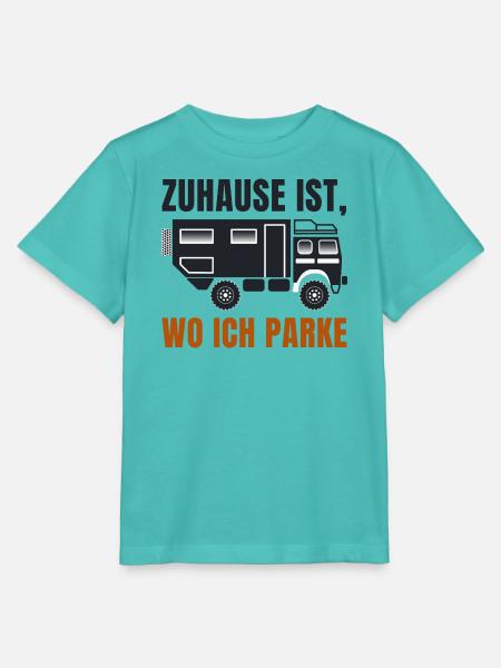 Zuhause ist, wo ich parke – Offroad Spruch - Stanley/Stella Kinder T-Shirt MINI CREATOR - Poolblau