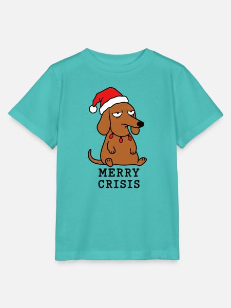 Frohe Krise – Weihnachtsdackel und Humor - Stanley/Stella Kinder T-Shirt MINI CREATOR - Poolblau